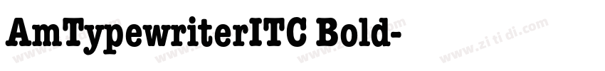 AmTypewriterITC Bold字体转换